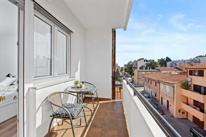 Jellyfish apartman, balkon