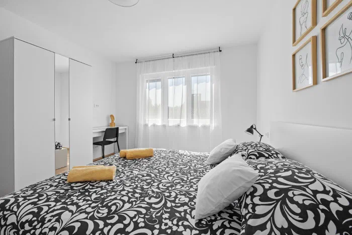 Jellyfish apartman, spavaća soba