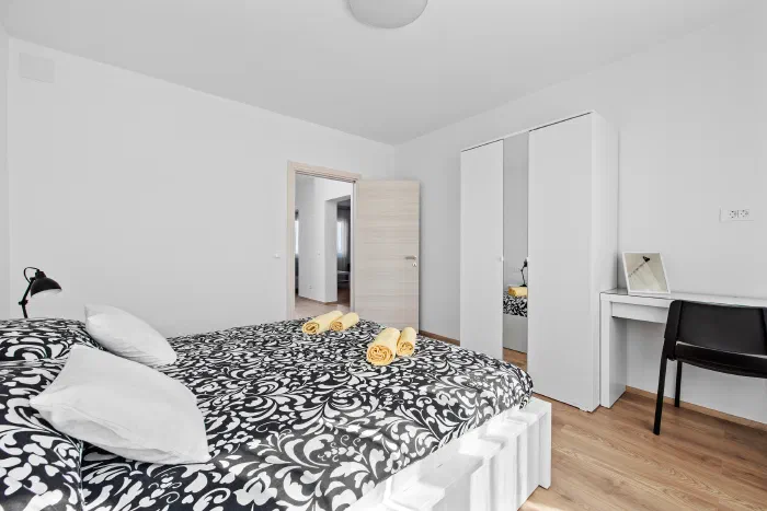 Jellyfish apartman, spavaća soba
