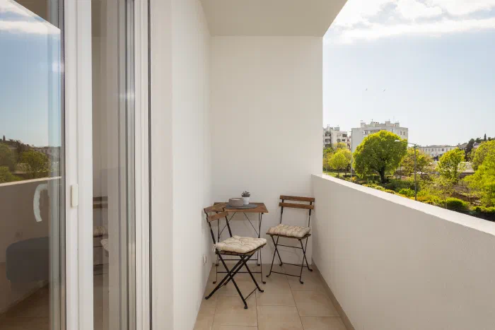 Starfish apartman, balkon