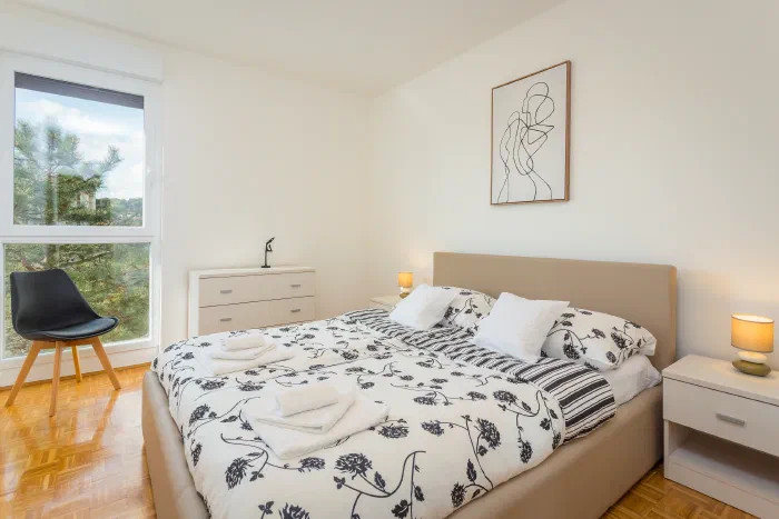 Starfish apartman, spavaća soba